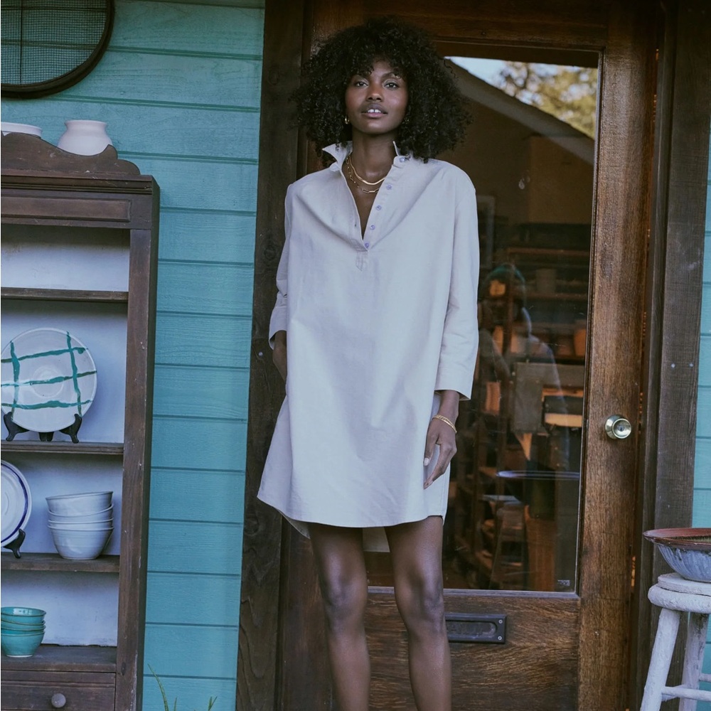 Pomander Place Polly Dress in Tan XXL